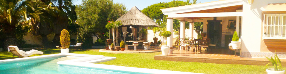 Haus, Villa, Chalet, Ferienhaus, Chiclana de la Frontera, zu verkaufen, Pool, Gästeapartment, ruhige Lage, stadtnah, strandnah