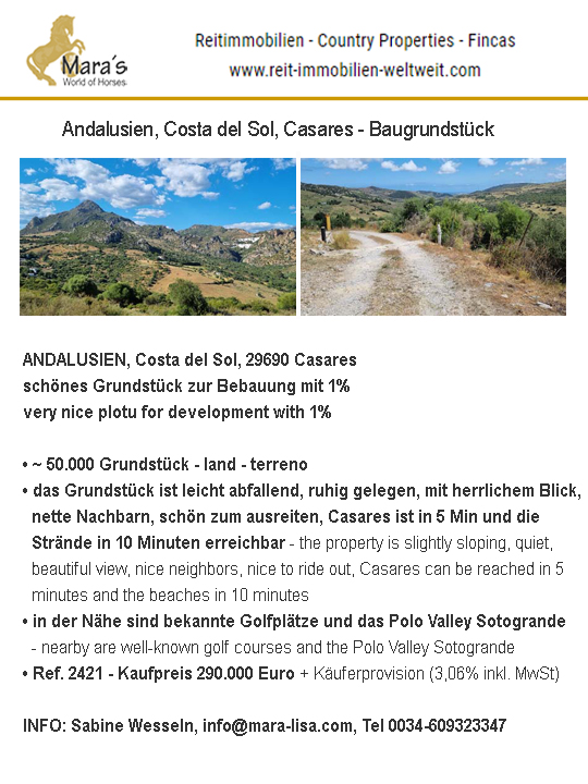 Andalusien, Costa del Sol, Casares – Baugrundstück zu verkaufen