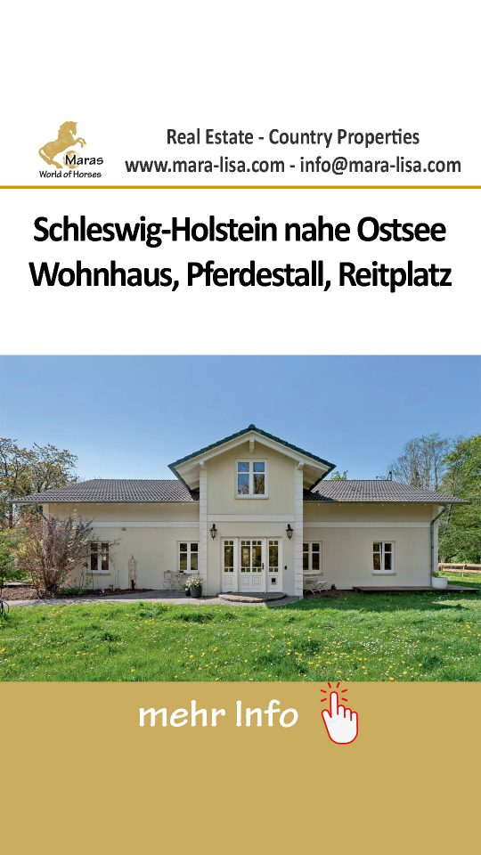 Ref2554 Schleswig Holstein, Landkreis Ploen, Giekau – Villa mit Pferdestall zu verkaufen!