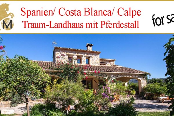 countryhouse with stable, Costa Blanca for sale