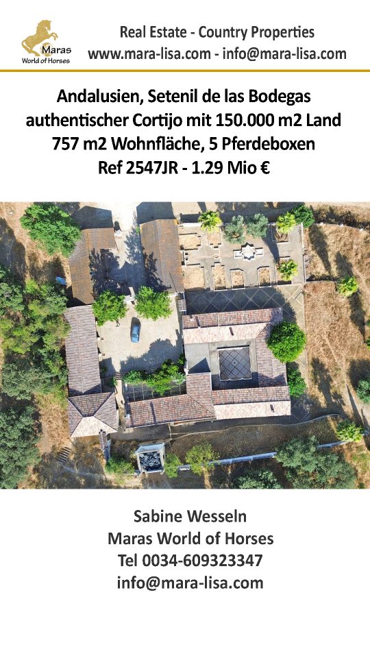 Ref2547JR Spanien, Andalusien, Provinz Cadiz, Setenil-Ronda – Cortijo, Finca zu verkaufen