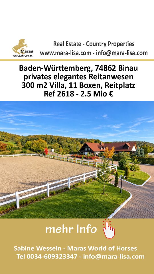 Baden-Württemberg, Heilbronn-Heidelberg, Luxusanwesen mit Pferdestall und Reitplatz zu verkaufen!